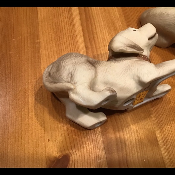 VINTAGE HOMCO GOLDEN LABRADOR PUPPY FIGURINES - Picture 11 of 11